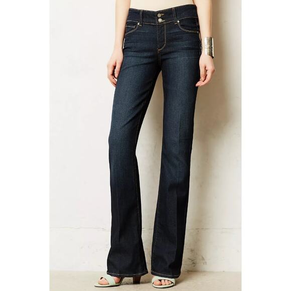 Paige Bootcut Jeans Womens Size 29 Dark Wash Blue Penrose Hidden Hills Mid Rise - Picture 2 of 13